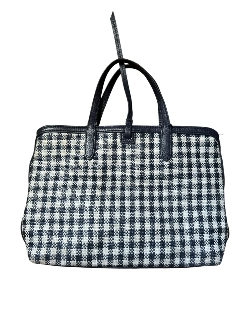 Draper James Navy Gingham Check Purse